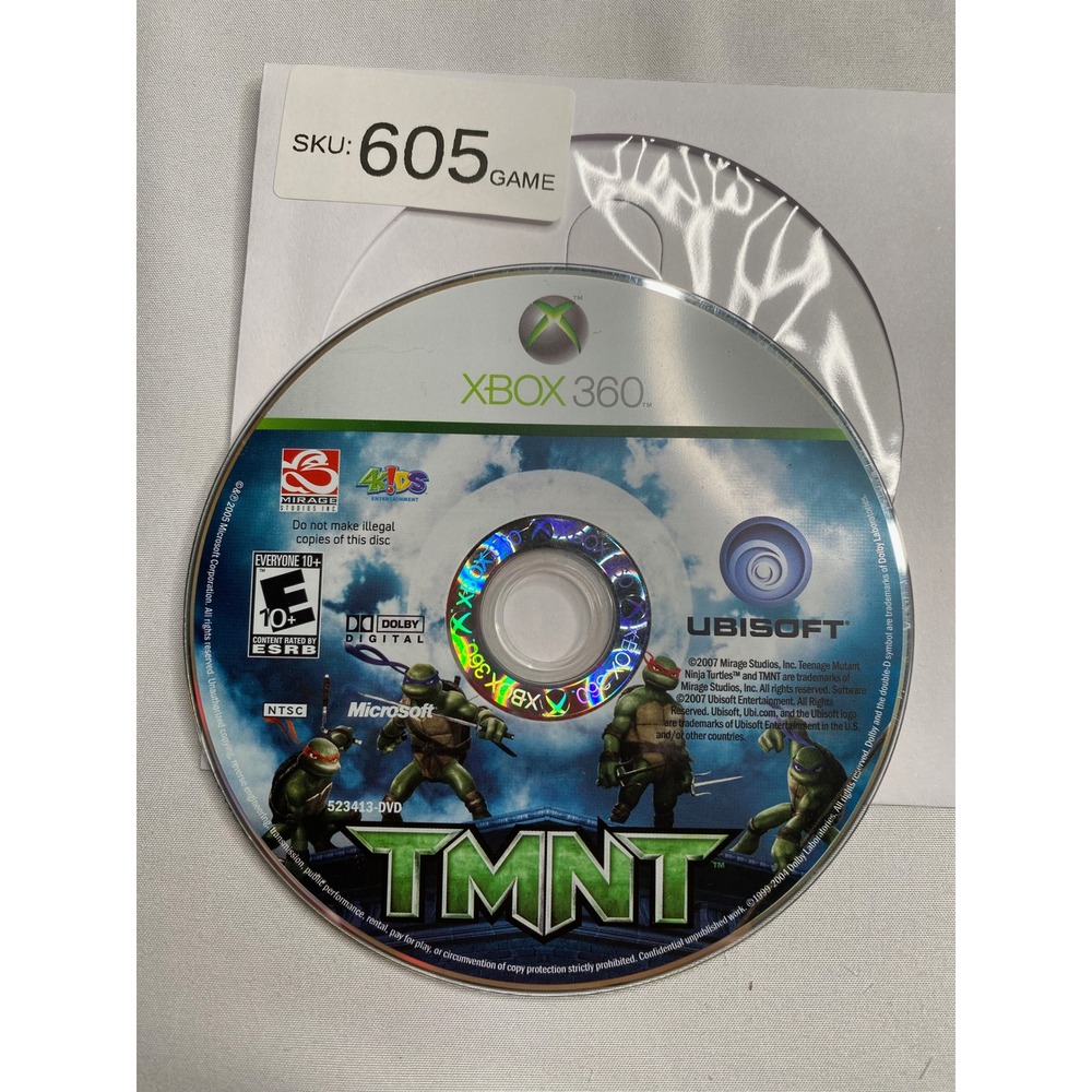 TMNT Teenage Mutant Ninja Turtles Ubisoft Xbox 360